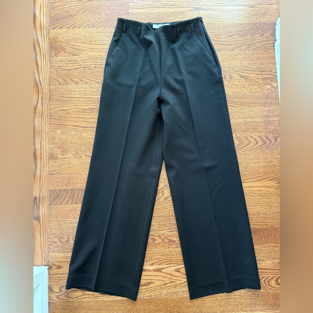 LK BENNETT Wide Leg Black Trousers Pants Career Classic Timeless Old‎ Money 8